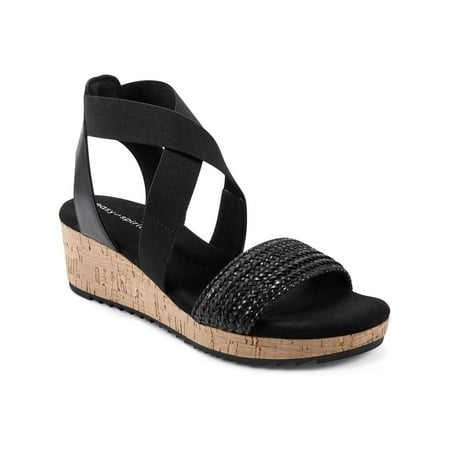 

Easy Spirit Womens Lorena 2 Leather Woven Slingback Sandals