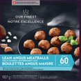 thumbnail image 4 of Our Finest Frozen Lean Angus Meatballs Appetizers, 60 Pieces, 907g, 4 of 6