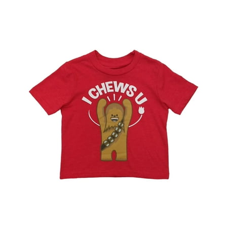 

Star Wars Infant & Toddler Boys I Chews U Valentines Day T-Shirt Chewbacca 3T