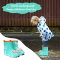thumbnail image 3 of Cyiecw Toddler Rain Boots Kids Rain Shoes for Boys and Girls Waterproof Boots 2-7 Years Old, 3 of 7
