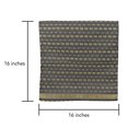 thumbnail image 5 of Decorative Elephant Parade Stripes Gray Silk Throw Pillow Cushion Cover Set, 5 of 6
