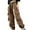 Curry, variant on Toddler Kids Girls Cargo Pants Casual Trousers Elastic Waist Sweatpants Multi Pocket Jogger Pants for Spring Fall 5-11 Years Old