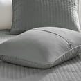 thumbnail image 2 of Gracie Mills Becker Reversible Quilt Set Cotton Twin Gray GRACE-3472 Shams 3pc, 2 of 4
