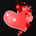 thumbnail image 2 of CafePress - I Love You Hearts Maternity Dark T Shirt - Maternity Dark T-Shirt, 2 of 3