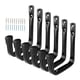 thumbnail image 5 of 5x ganchos de garaje de alta resistencia ganchos de utilidad con tornillos pernos ganchos de pared para colgar gancho de almacenamiento para Cable de Negro, 5 of 8