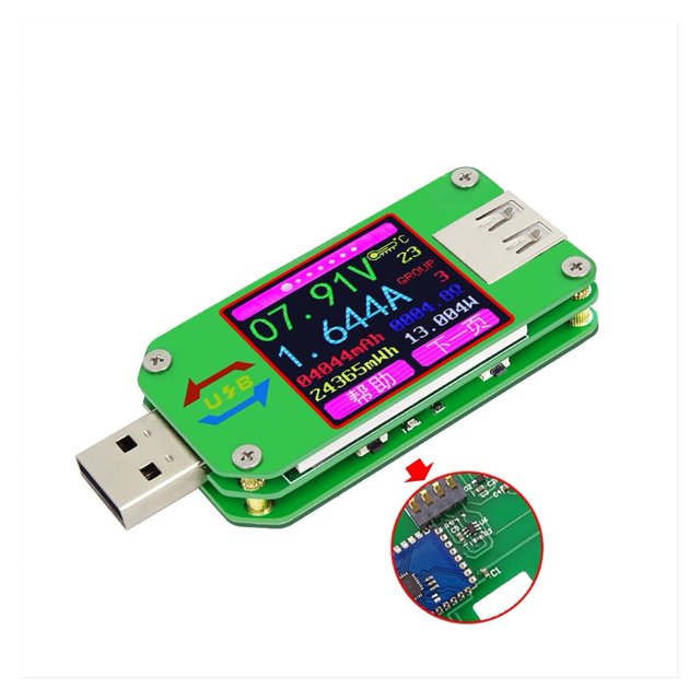 RD UM24 UM24C APP USB 2.0 LCD Voltmeter ammeter battery charge voltage current meter multimeter cable measure Tester ,Improved Measurement Accuracy