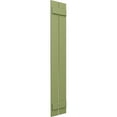 thumbnail image 2 of Ekena Millwork 11 1/4"W x 55"H True Fit PVC Two Board Spaced Board-n-Batten Shutters, Moss Green (Per Pair - Hardware Not Included), 2 of 8