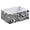 Black White Ink Zebra Pattern, variant on Fabric Storage Bins Foldable Cube For Home Organization Baskets An Aztec Tribal Design