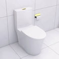 thumbnail image 4 of TICOZE Modern Elongated One-Piece Toilet with Powerful Dual Flush 1.1/1.6 GPF, Soft-Close Seat & Easy-Clean Skirted Design, White, 4 of 12