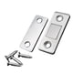 thumbnail image 3 of Scienceny Tope de puerta de adsorción, Tope de puerta de Metal Invisible ultrafino para puertas correderas de fijación de armario, con tornillos Herramientas y ferretería skruvar, 3 of 6