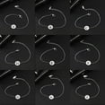 thumbnail image 2 of Hollow Alphabet A-Z Round Pendant Bracelets Stainless Steel Bracelets for Men Women Trend Jewelry for Party Gift (17+5CM), 2 of 6