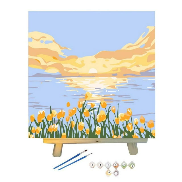 Digital Oil Painting SetDIY Girl Gifts Handmade Landscape Painting