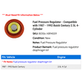 thumbnail image 2 of Fuel Pressure Regulator - Compatible with 1987 - 1992 Buick Century 2.5L 4-Cylinder - Replacement, 2 of 2
