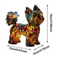thumbnail image 3 of Yorkshire Terrier Lamp, Stained Glass, Dog Series Art Night Light, Stained Resin French Bulldog Tabletop, Pet Dog Themed LED Table Light, Fun Gift for Dogs Lovers, 3 of 6