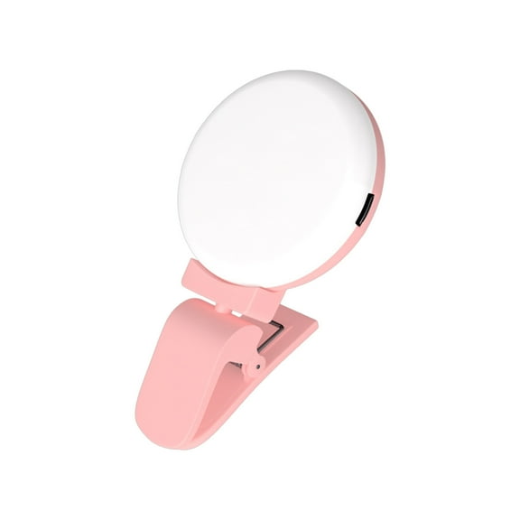 Kmdttou Solar Lights Outdoor Ring Light, Selfie Light Rechargeable Large Capacity Battery Portable 60 LED Adjustables Brightness Clip On Light For Phone, Laptop, For Makeup