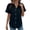 #05 Navy 【Mix, Match & Stock Up on Your Favorite Palette.】, variant on Women's V Neck Short Sleeve Button Down Shirt Tops Blouses Tunic Solid Color Soft Casual Daily Wear Business Office Vacation Fashion Essential Gift for Ladies | Sopatenor,Beige XL