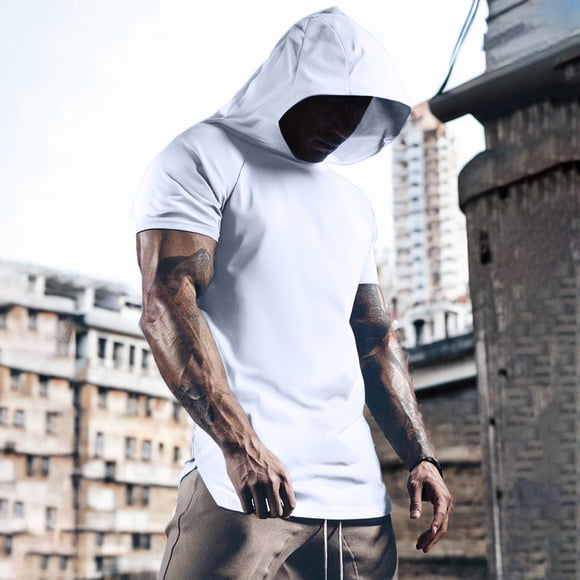 Men T Shirts Short Sleeved Basketball Sports Hoodie Appearance Suit for Warm Up Shooting and Quick Drying Ideal for College Students