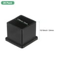 thumbnail image 3 of Uxcell Paquete de 20 Tapas de Pierna Cuadradas para Muebles, Tapas de Pierna de 0.86" (22mm) para Sillas/Mesas/Camas, 3 of 7