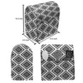 thumbnail image 5 of Geometric Lounger Chair Bag, Tribal Pattern Aztec Civilization Inspired Digital Art Monochrome Americas, High Capacity Storage with Handle Container, Lounger Size, Black White, by Ambesonne, 5 of 5