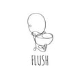 thumbnail image 3 of Quach, Anna 20x20 Black Modern Framed Museum Art Print Titled - Flush, 3 of 5