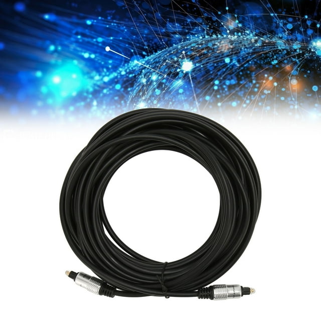 Optical Sound Cable, Professional Aluminum Alloy Housing Stable Digital Optical Sound Cable Gold Plated Connector for TV 10m / 32.8ft
