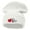 White, variant on Soccer Love Embroidered 12 Inch Long Knitted Beanie - Sky Blue OSFM