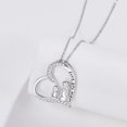 thumbnail image 2 of Midir&Etain Heart Necklace 925 Sterling Silver Heart Pendant Necklace Mother Jewelry as Mother's Day Gift for Mothers and Women, 2 of 7