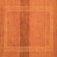 thumbnail image 1 of Ahgly Company Indoor Square Abstract Orange Modern Area Rugs, 5' Square, 1 of 4