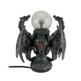 thumbnail image 3 of Zeckos Twin Guardian Dragons Statue Saurian Plasma Gazing Ball, 3 of 4