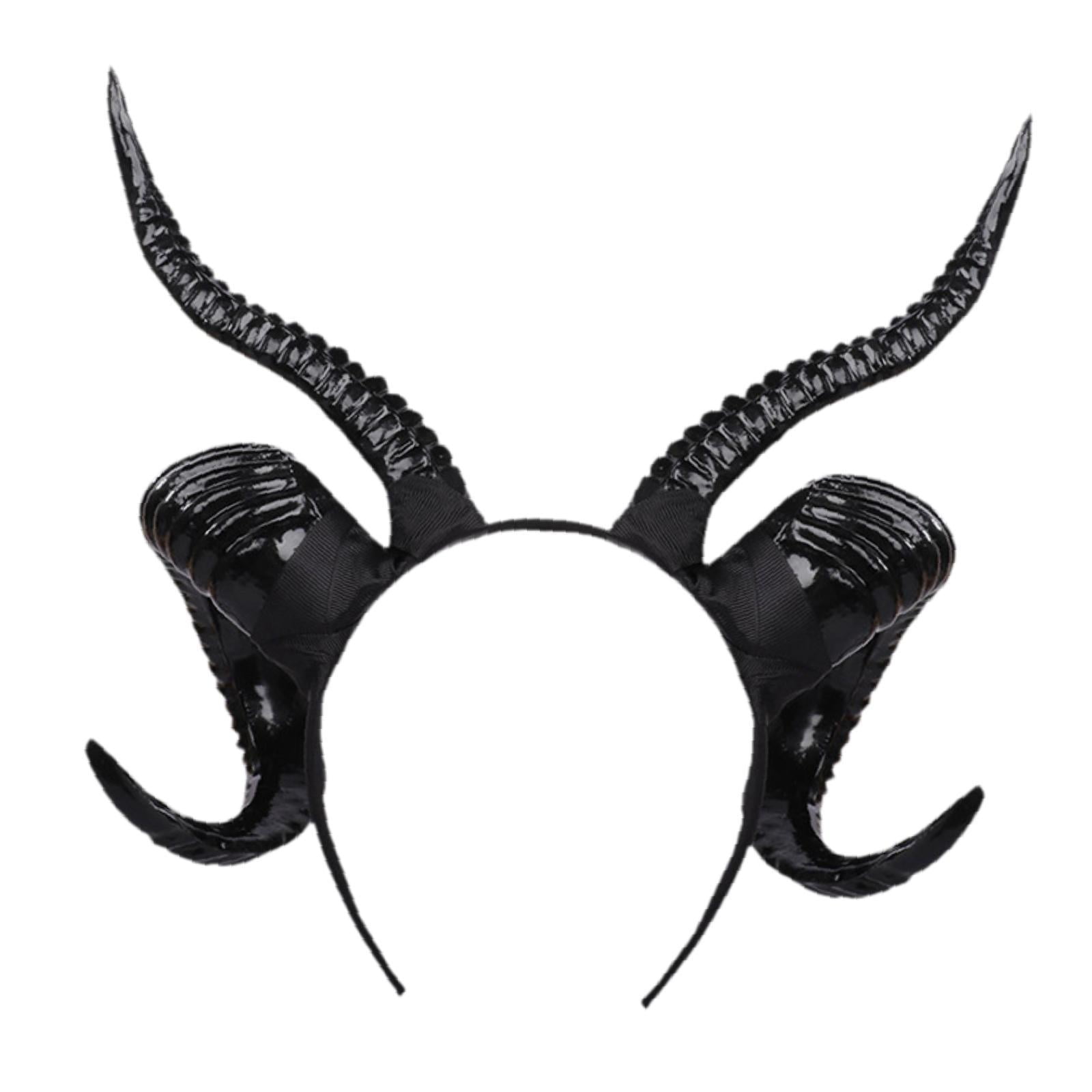 Serre-tête Cornes De Diable Noir Pour Halloween - Accessoire Déguisement Démon, Cosplay, Carnaval - Enfants/Adultes - 5