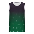 thumbnail image 4 of VBTAPA Men's Hawaiian Tank Tops Tropical Floral Beach Top Sleeveless Casual Aloha T-Shirt Breathable Athletic Undershirts ZA-Green M, 4 of 5
