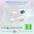 thumbnail image 3 of 5000mAh Battery Pack for Meta Quest 3S/3/Oculus Quest 2, Lightweight and Portable Headset Accessories Fast Charging LCD Display Battery, Extend Power Accessories for Extra 2H Playtime, 3 of 8