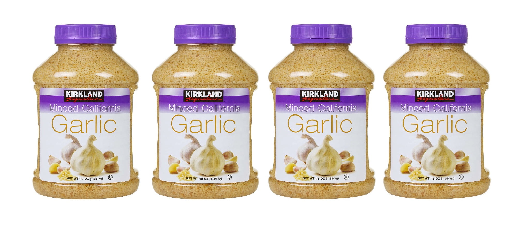 Kirkland Signature Minced California Garlic, 48 oz 4PK