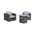 thumbnail image 5 of Living Source High-Density Polyethylene Wicker 2 - Person Seating Group Cushions, 5 of 12