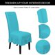 thumbnail image 5 of Funda de Silla PiccoCasa 4Uds Volantes Extensible comedor Lago azul, 5 of 9
