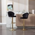 Gold Bar Stools Swivel Adjustable Counter Height Barstools Modern