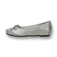 thumbnail image 3 of FLORAL Lizzy Women Wide Width Casual Flat/Skimmer for Everyday SILVER 10, 3 of 3