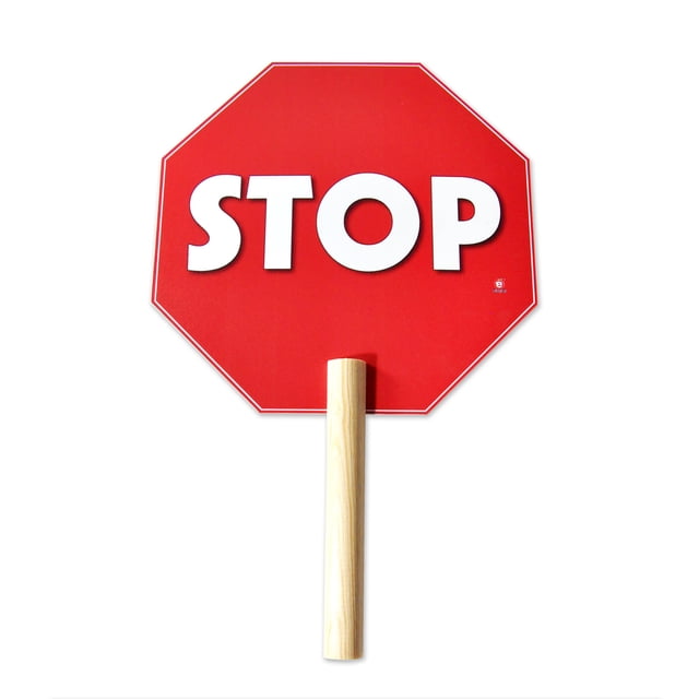 Sign Stop/Go With Handle 30 X 19.5 Cm Educatodo J-0204