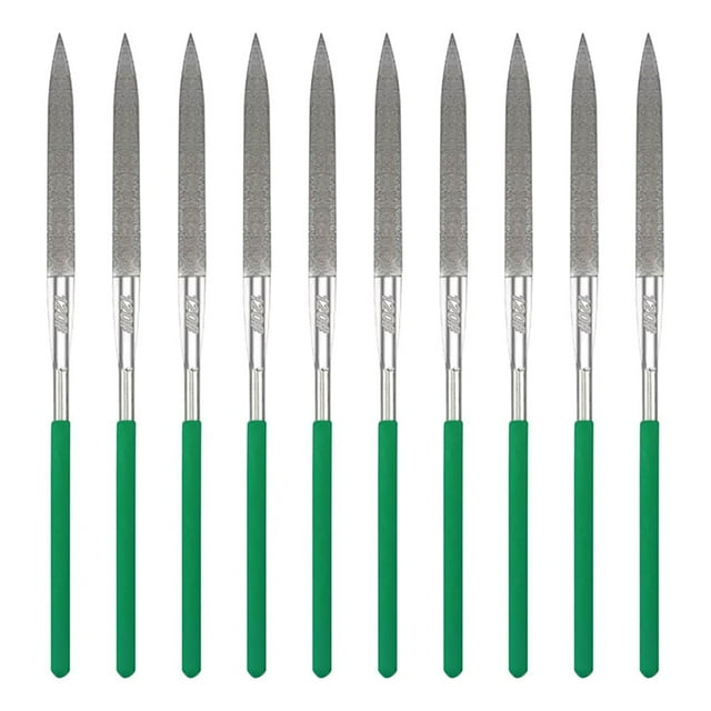 10-Piece Diamond File Set, Precision Needle File Set, Diamond Coated Files for Filing Metal, Ceramic, Stone, Jewelry B