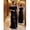 Black, variant on Plus Size Black Off Shoulder Ruffle Tiered Maxi Dress With Sheer Slit