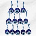 thumbnail image 3 of Evil Eye Beads Erbulus, cristal turco, azul, 1,6 cm de diámetro, 12 unidades, 3 of 5