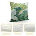 thumbnail image 4 of SHANXI Leaf Pillow Covers Palm Leaves Couch Pillow Cases Botanical Plant Summer Throw Pillows Home Decor for Living Room Bedroom Bed Cushion Outdoor 22x22in, 4 of 5