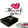 thumbnail image 3 of Ambesonne Thank You Jigsaw Puzzle Durable Cardboard, Heart in Bold Love Doodle, 1000 pcs, Black Dark Pink, 3 of 6