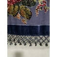 thumbnail image 5 of Peony Velvet Shawl with Fringe Beaded Shawl for Women Peacock scarf Handmade Beading Indian Wraps for women with Tassel, 5 of 6