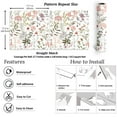 thumbnail image 2 of VEELIKE Wildflowers Floral Wallpaper Removable Pink Floral Peel and Stick Wallpaper for Girl's Bedroom Vintage Flower Wall Mural for Living Room Nursery 17.7"x118" Self Adhesive Vinyl Contact Paper, 2 of 9
