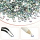 thumbnail image 2 of 1-Conjunto de Strass de Resina con Respaldo Plano, Cristales de 5mm para Manualidades/Ropa/Decoración de Uñas, Paquete de 15000 con 1 Bolígrafo de Cera y 1 Pinza [Blanco AB], 2 of 6