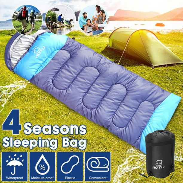 Camping Sleeping Bag 4 Season Warm Cool Weather Summer Spring Fall Winter Lightweight Waterproof For Adults Kids Camping Gear Equipment Traveling And Outdoors Walmart Com Walmart Com