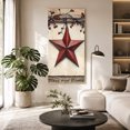 thumbnail image 2 of Canvas Wall Art, Red Texas Star Rustic Framed Canvas Prints for Living Room Bedroom, Country Star Berries Wooden Oversized Gallery Wrapped Wall Decor for Home Office, Gifts, 40"x60" Ship Next Day, 2 of 9