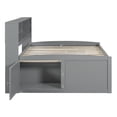 thumbnail image 5 of Full Size Wood Daybed with 2 Bedside Cabinets, Multifunctional Storage Bed Frame with Upper Shelves and 4 Drawers for Kids Teens Girls Boys Bedroom, No Box Spring Required, Gray, 5 of 7