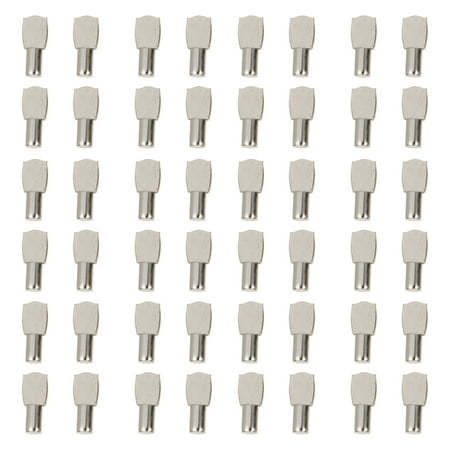 

Eease 50pcs Steel Shelf Support Pegs Furniture Shelf Pin Spoon Shape Cabinet Shelf Pegs